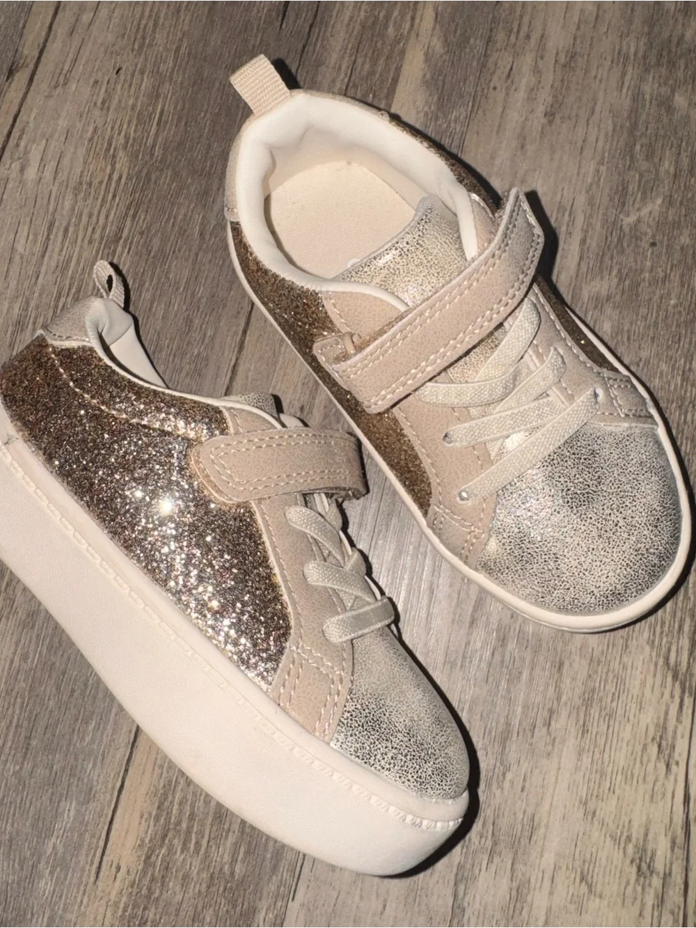 Carter's Glitter Slip-On Sneakers - Gold